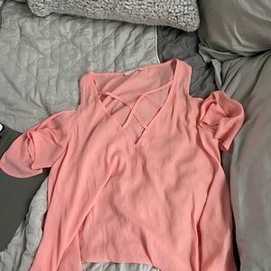 LUSH light pink blouse